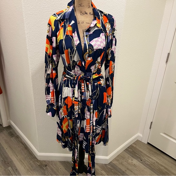 Anthropologie Maeve Flag Shirt Dress - Picture 8 of 12